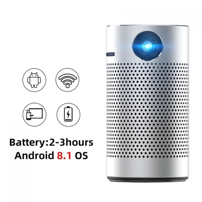 Zewnętrzny inteligentny projektor z systemem Android Bezprzewodowy mini projektor 1080P LED DLP