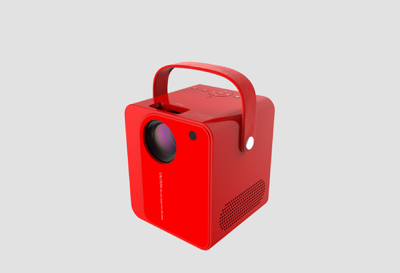 Przenośny projektor komputerowy 120 lumenów HDMI LCD Pico Mini projektor ledowy czerwony